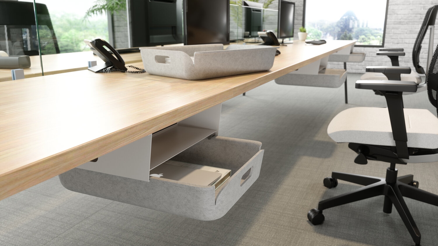 Omni Bracket Under Desk Storage Unit