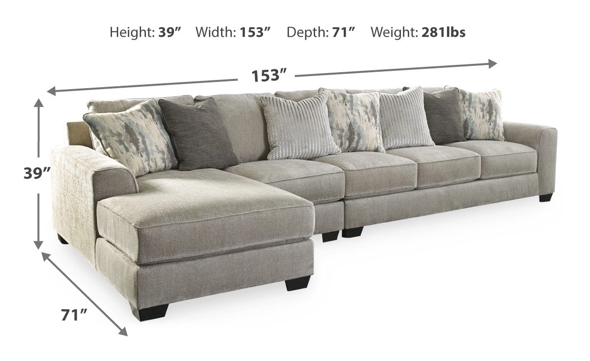 Ardsley 3-Piece Sectional with Chaise