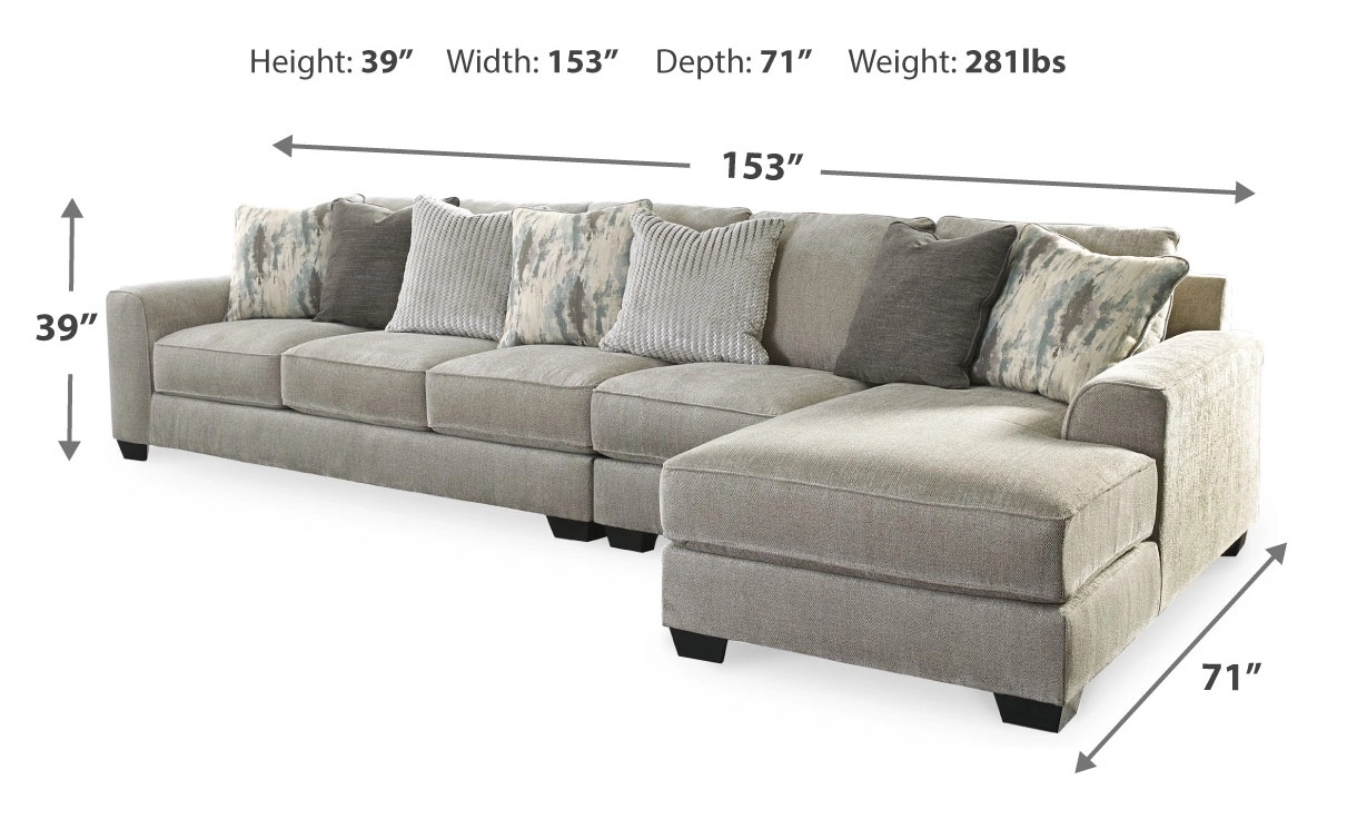 Ardsley 3-Piece Sectional with Chaise