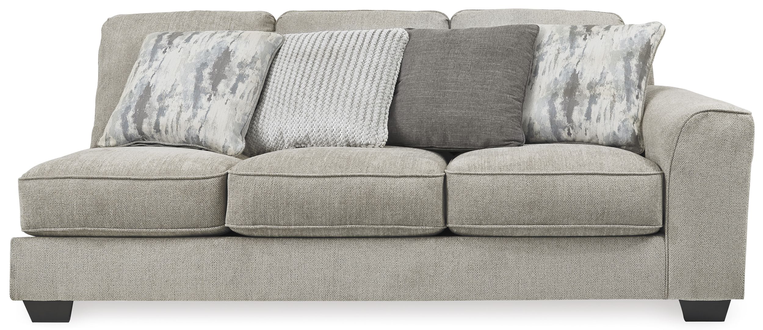 Ardsley 130-inch 3-Piece Polyester L-Shaped Sectional Sofa