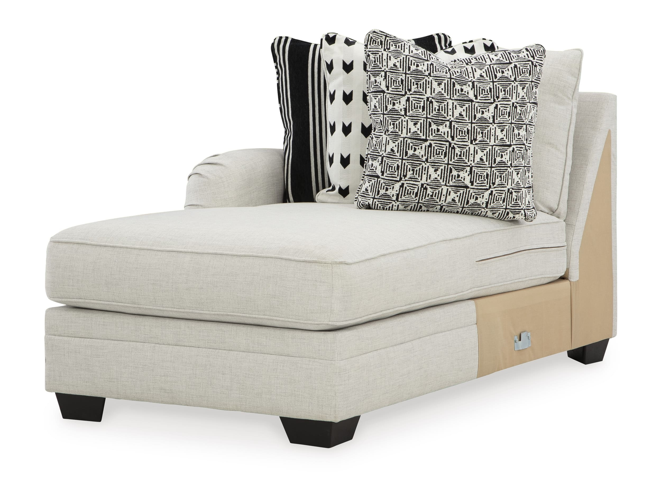 Huntsworth 2-Piece Polyester L-Shaped Sectional Sofa w/Left Arm Chaise Facing