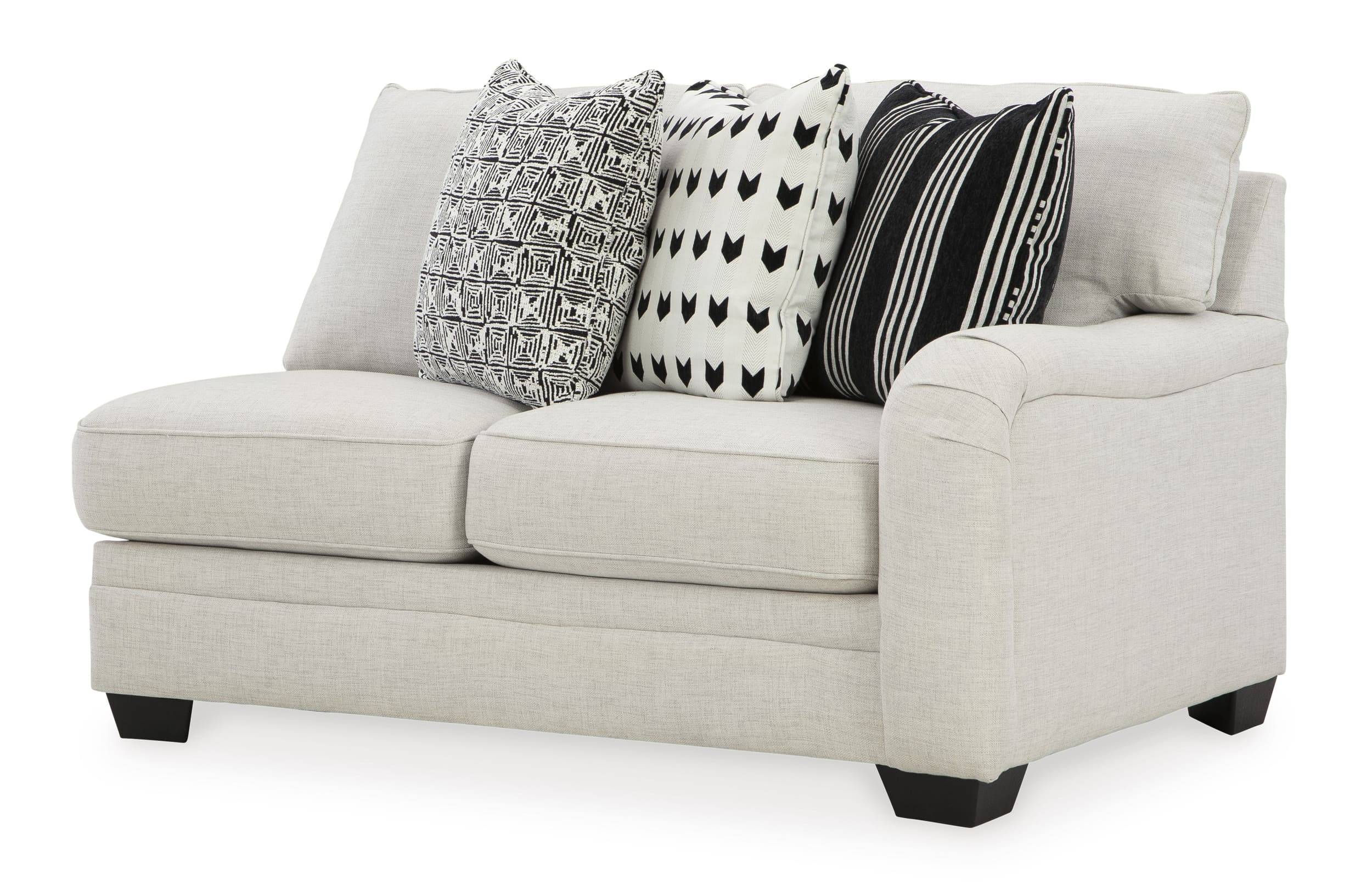 Huntsworth 2-Piece Polyester L-Shaped Sectional Sofa w/Left Arm Chaise Facing