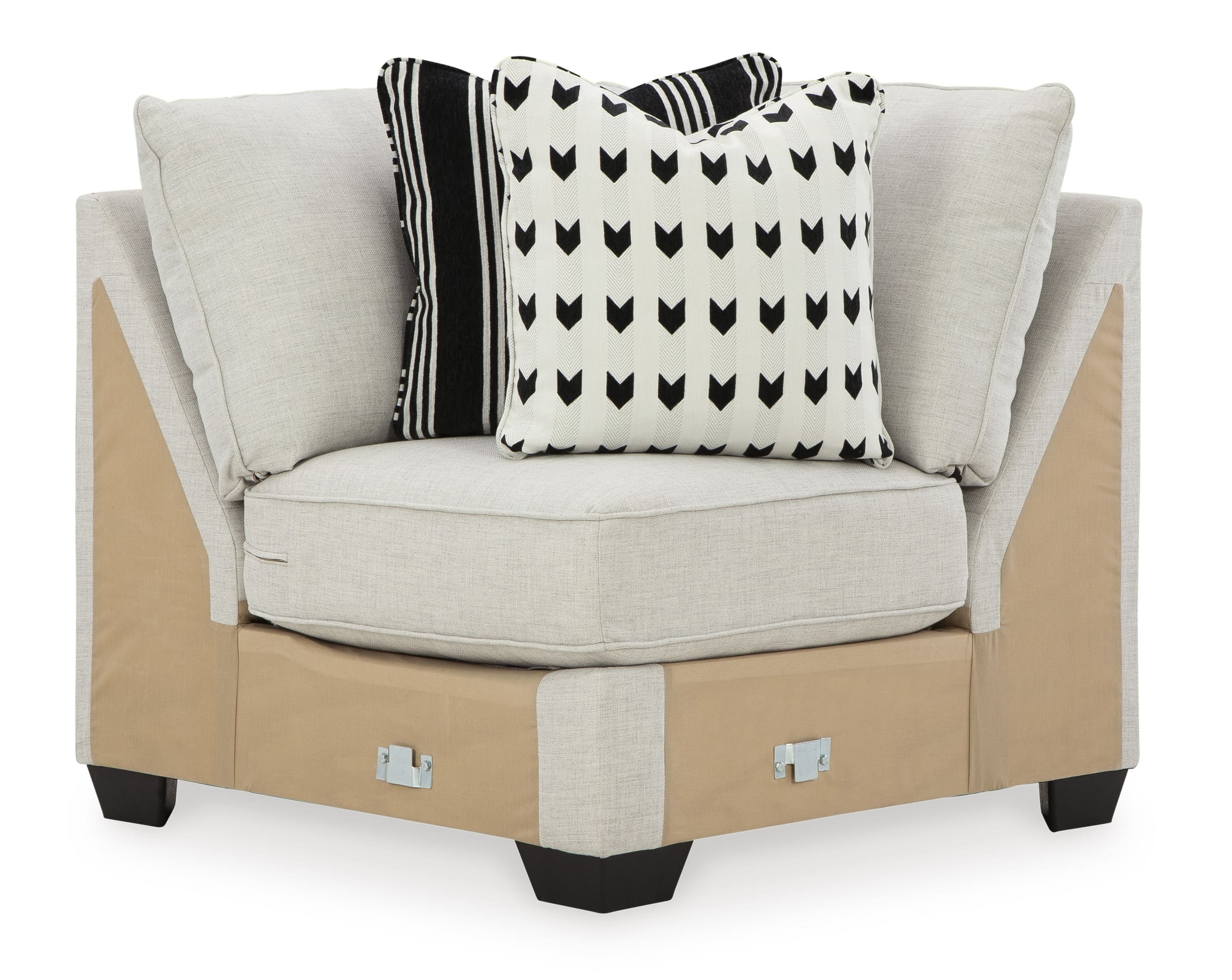 Huntsworth 4-Piece Polyester U-Shaped Sectional Sofa w/Left Arm Chaise Facing