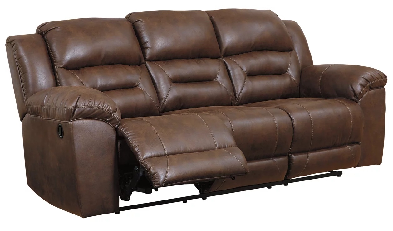Stoneland Faux Leather Manual Reclining Living Room Set