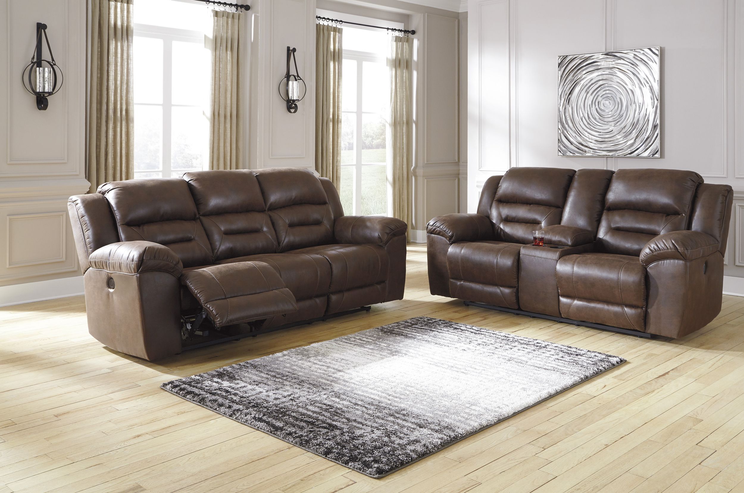 Stoneland Faux Leather Power Reclining Sofa