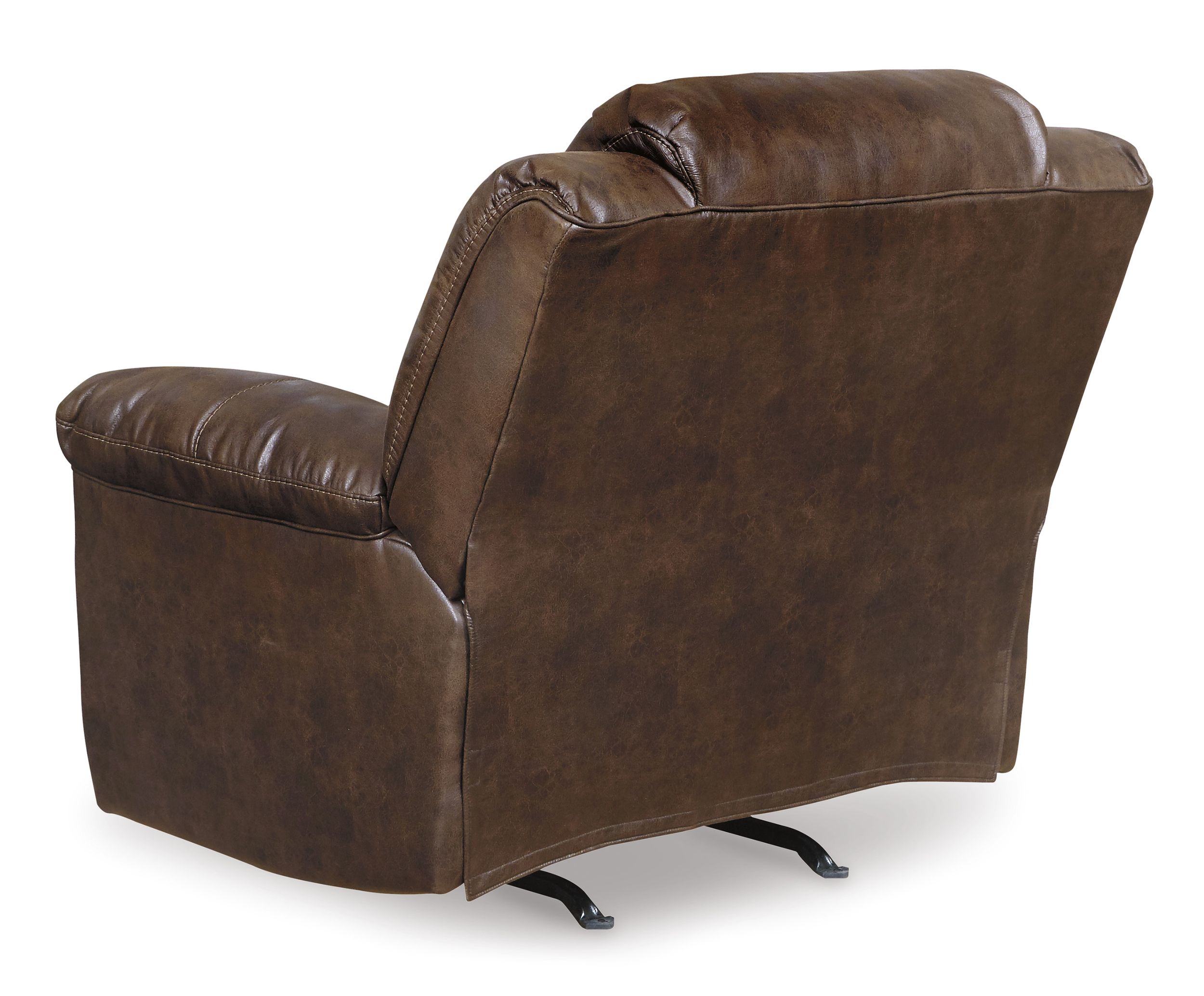 Stoneland Faux Leather Power Rocker Recliner Armchair