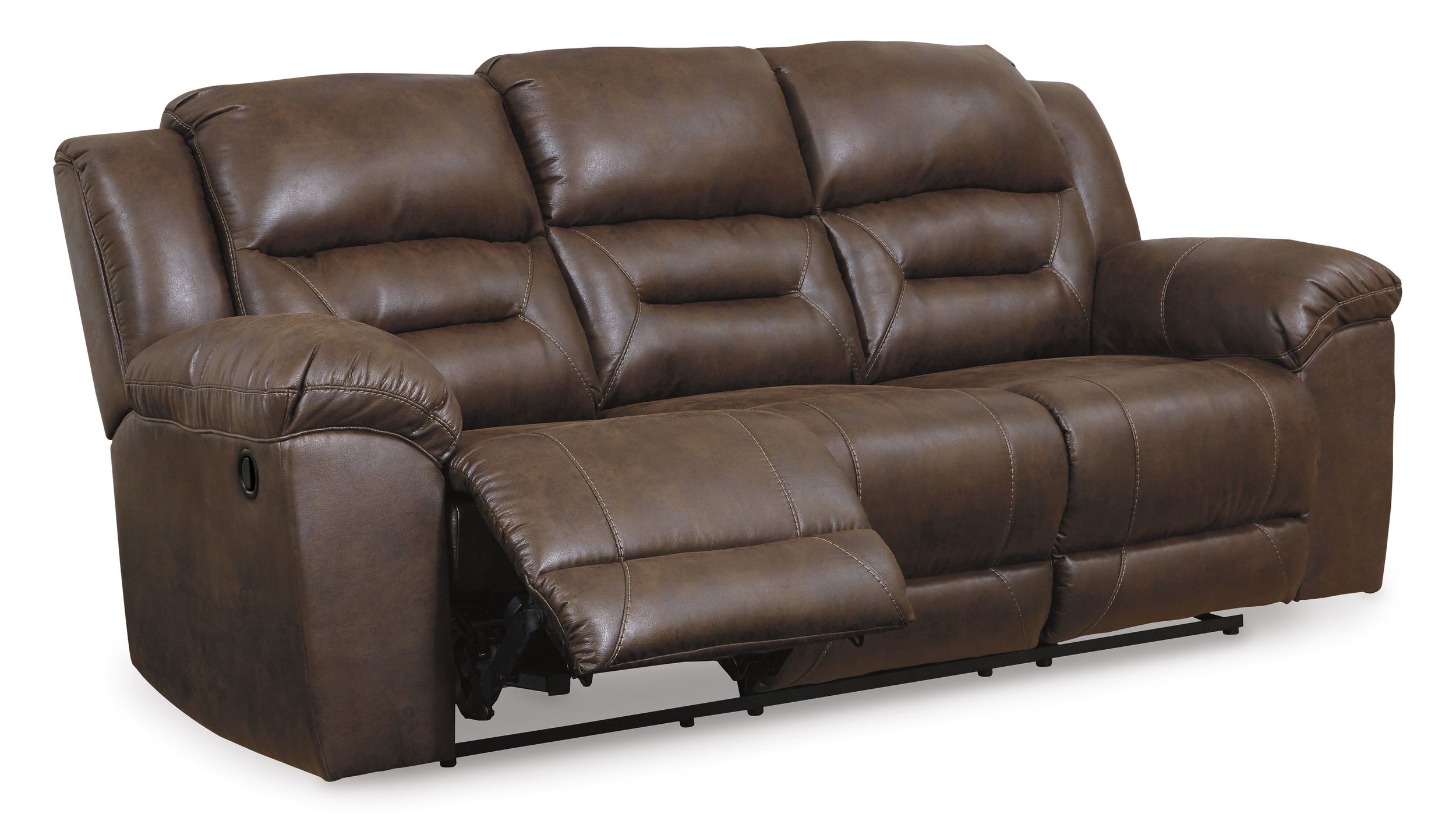 Stoneland Faux Leather Manual Reclining Living Room Set