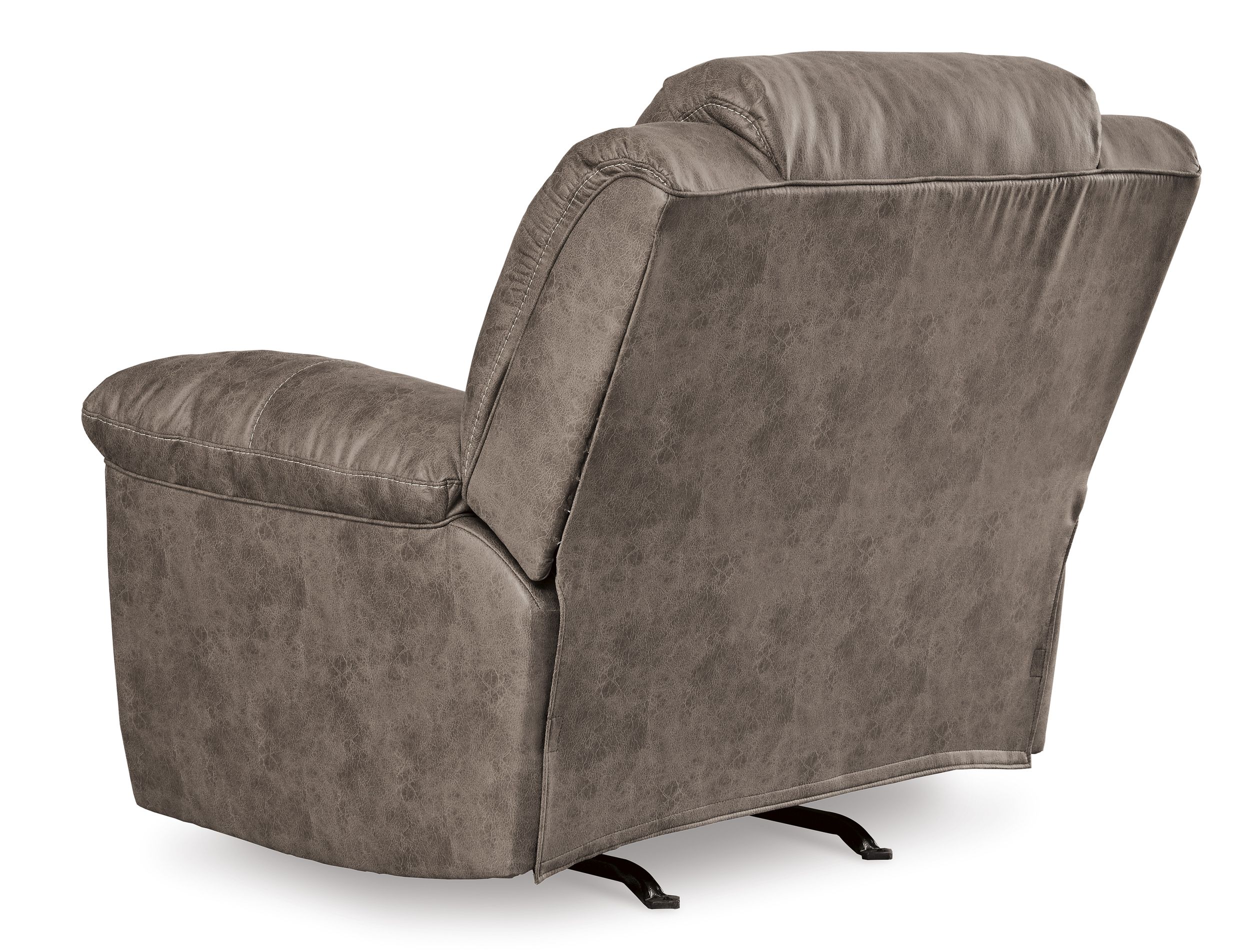 Stoneland Faux Leather Power Rocker Recliner Armchair