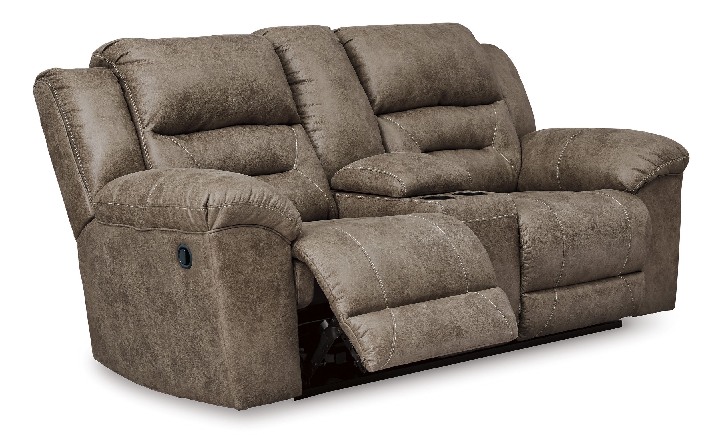 Stoneland Faux Leather Manual Reclining Living Room Set