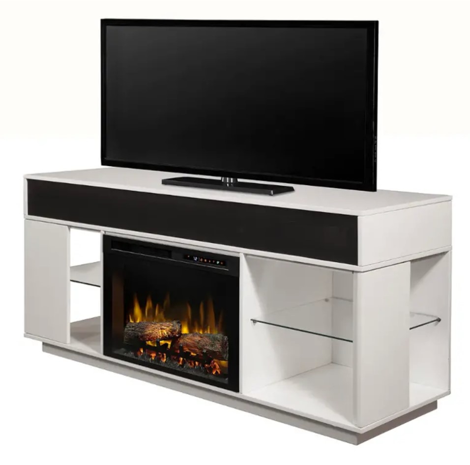 SM Audio Flex 64" Fireplace Console w/Swing Doors