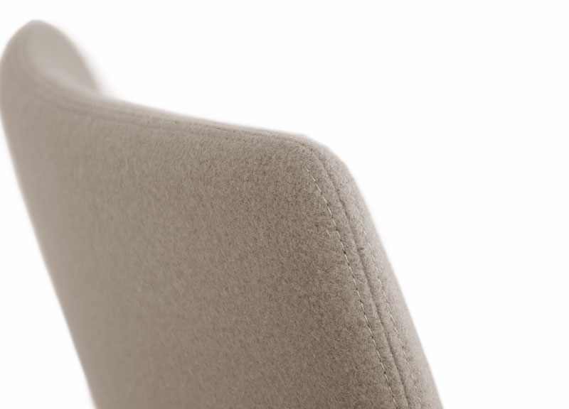 Vegas Lounge Chair with Metal Base & One Connecting Stitch
