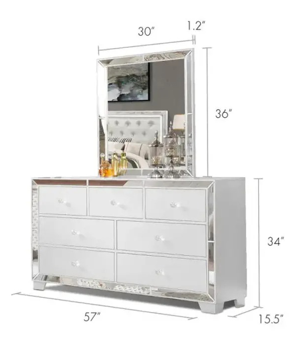 SM Nella Wood Dresser w/7 Drawers