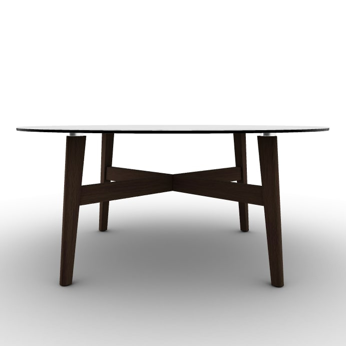Abrey Laminated Ceramic-Glass/Wood Coffee Table