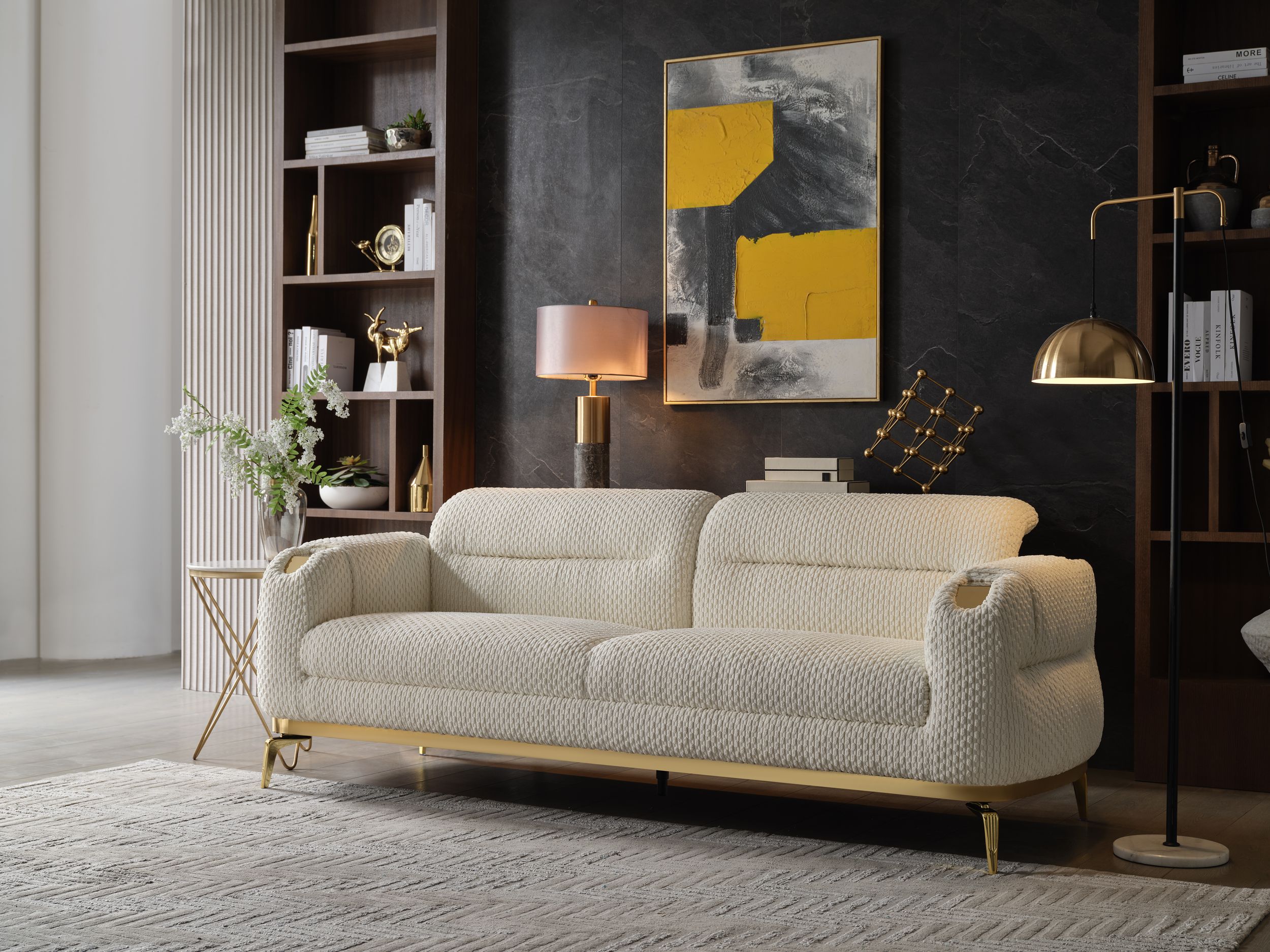 Zoe Fabric Living Room Set