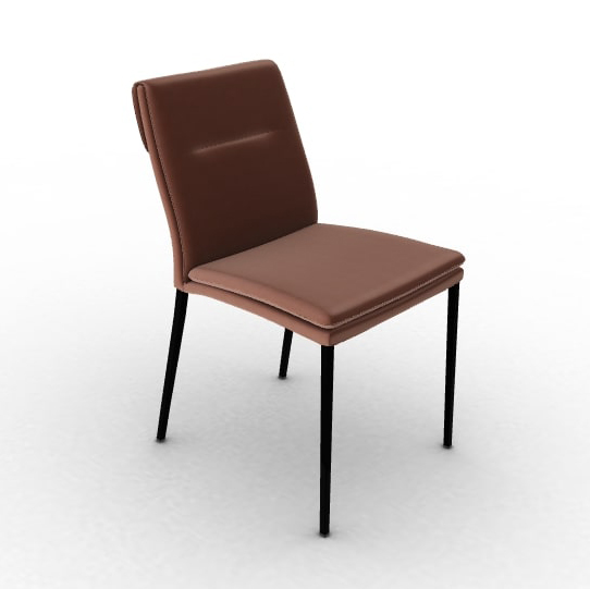 Carmen Large Fabric/Metal Customizable Upholstered Dining Chair