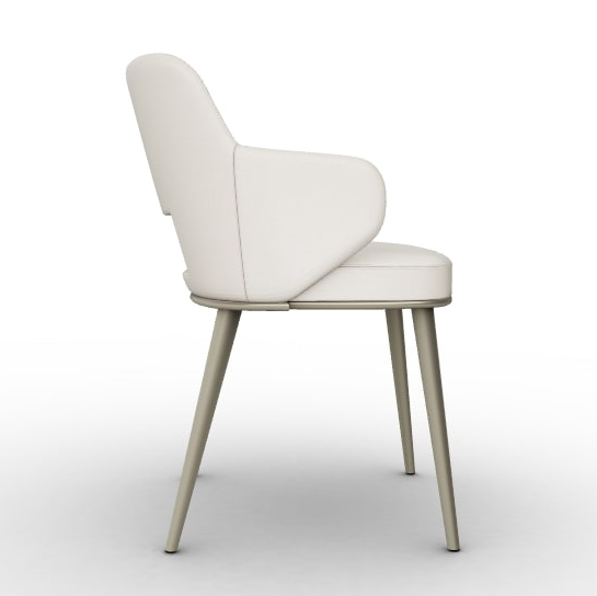 Foyer Fabric/Metal Customizable Upholstered Dining Open-Back Armchair