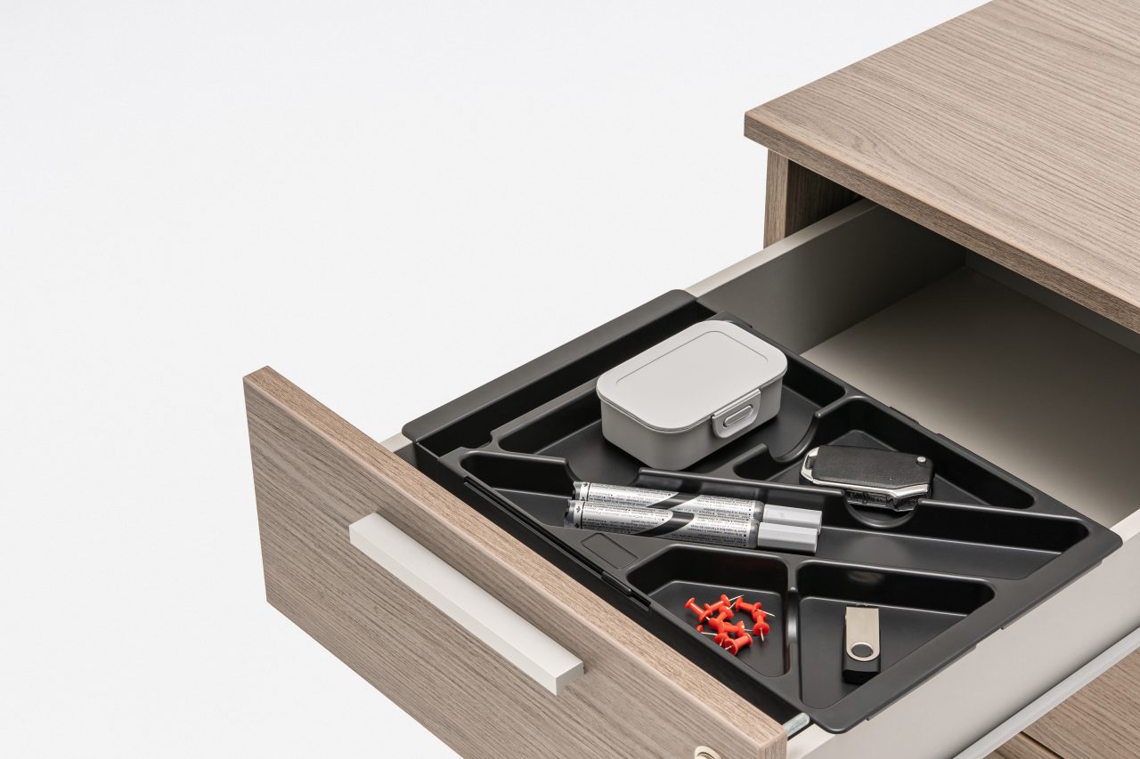 Quando Office Lockable Mobile Pedestal w/3 Drawers & Pencil Tray