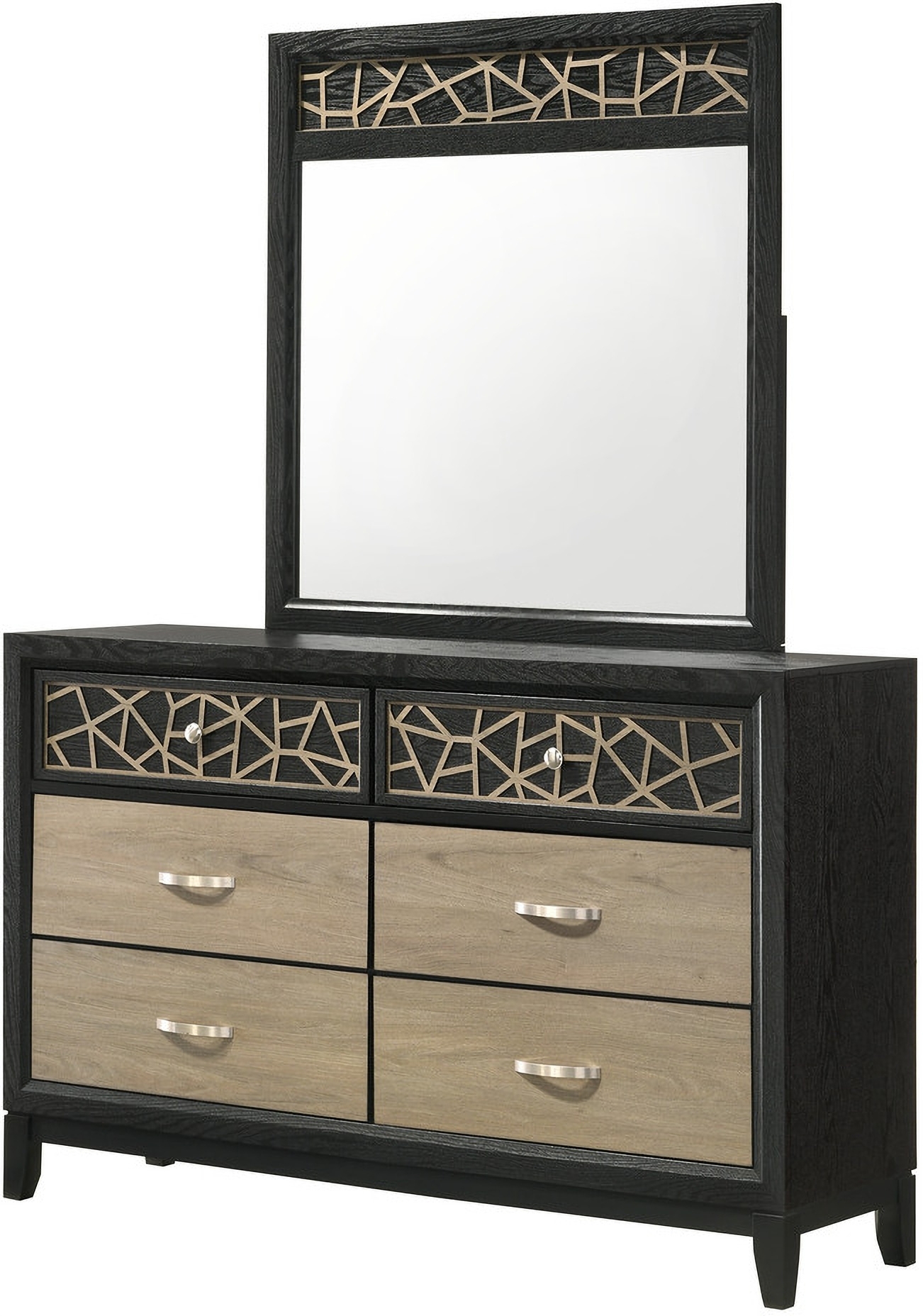 Selena Fabric/Wood Regular Bedroom Set