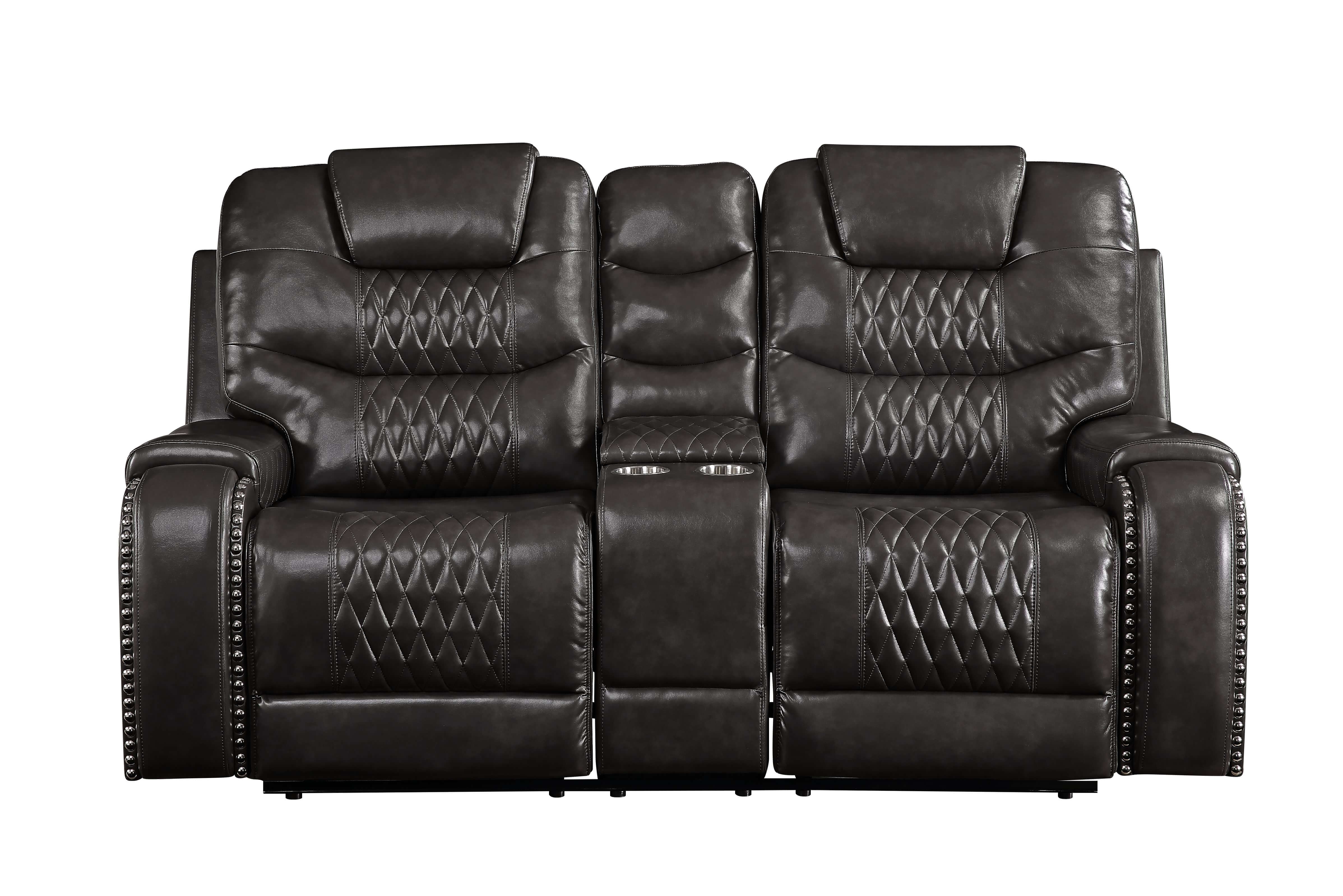Culmore Faux Leather Reclining Loveseat