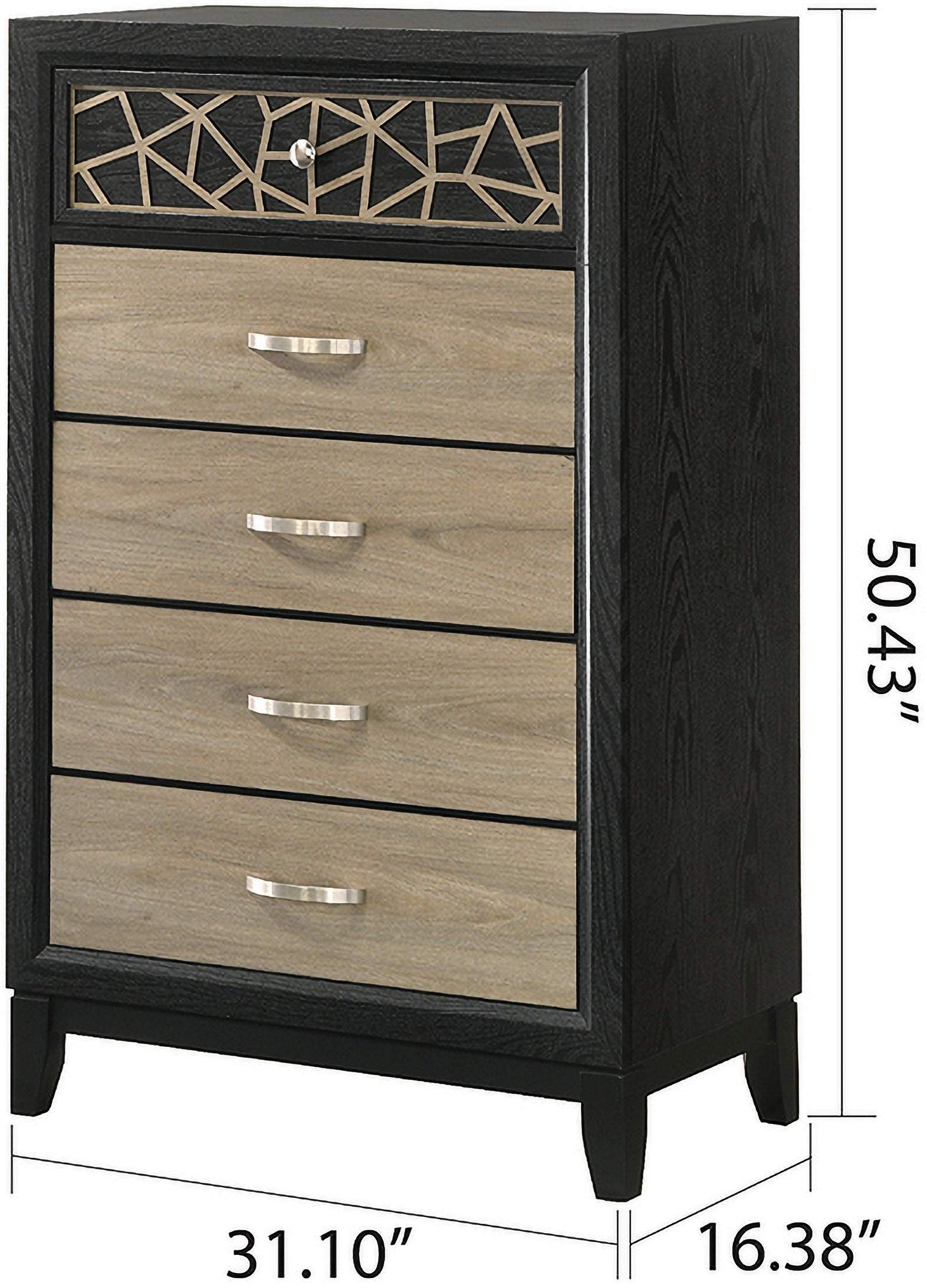 Selena Fabric/Wood Regular Bedroom Set