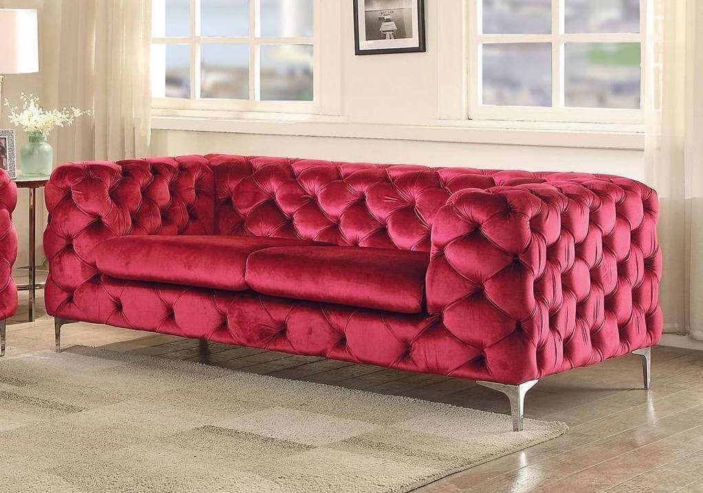 Adam Velvet Loveseat