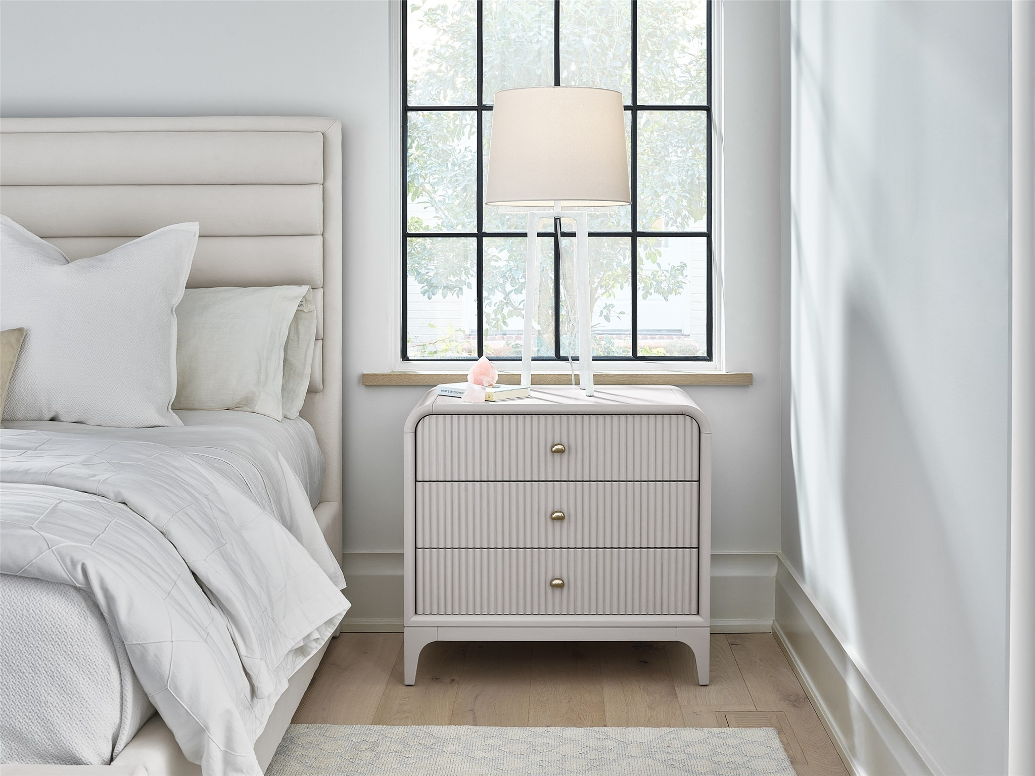 Tranquility Elevation Moonstone 3 Drawer Nightstand