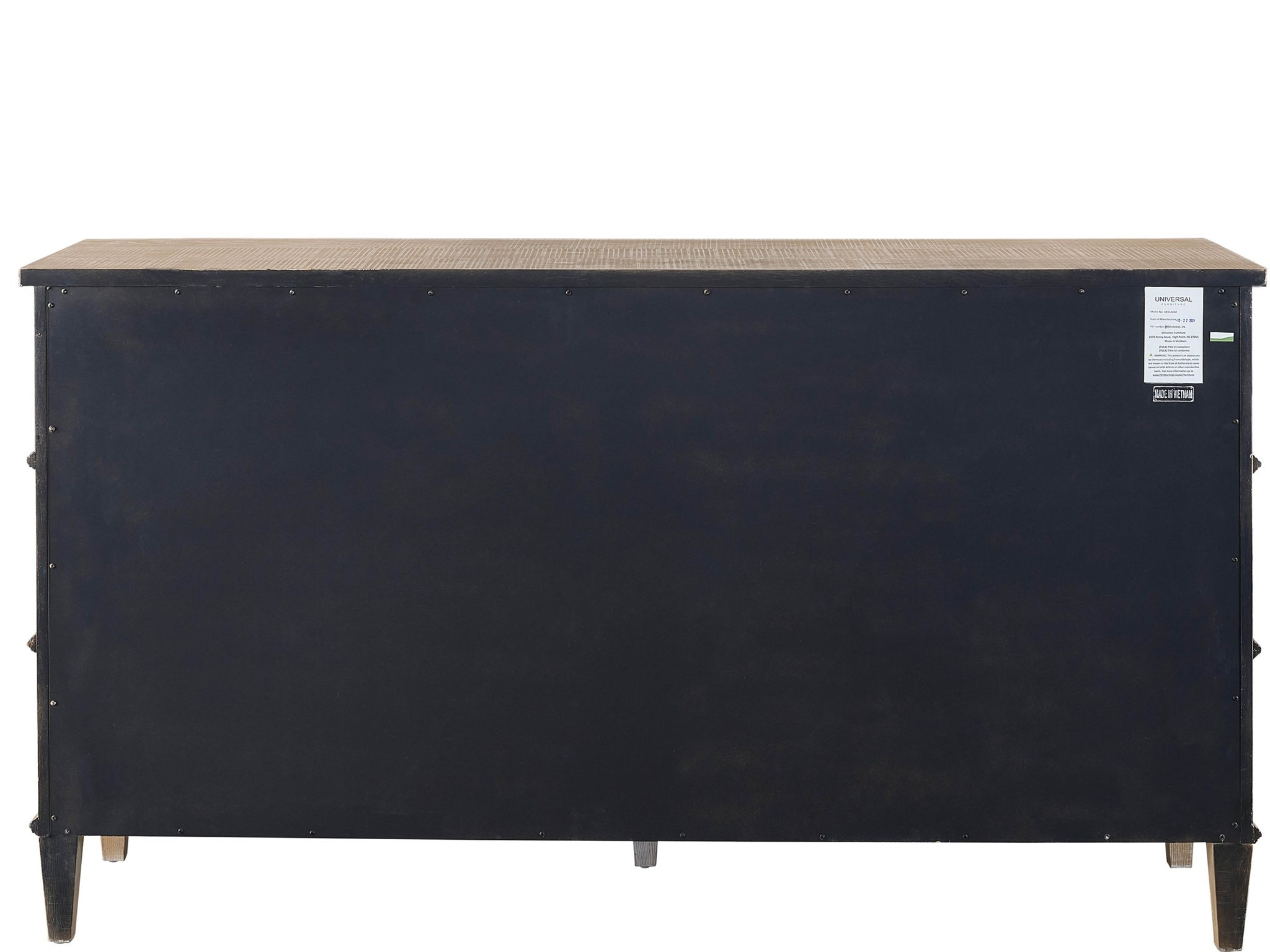 Wood Double Dresser w/6 Drawers