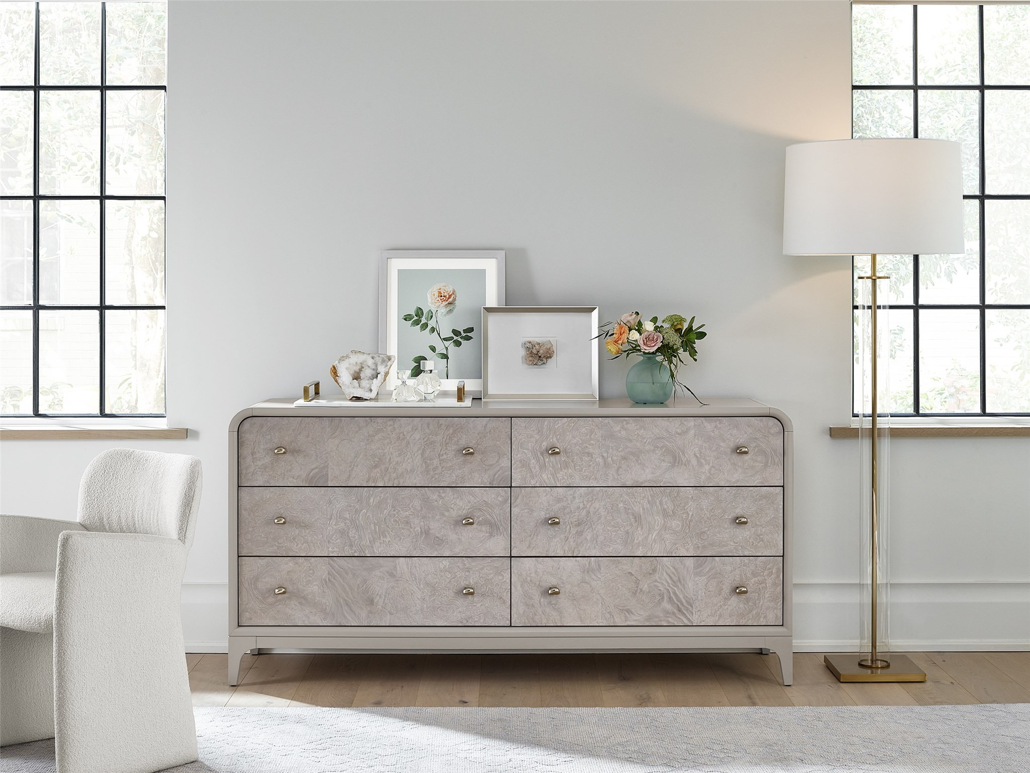 Immersion Wood Double Dresser w/6 Drawers