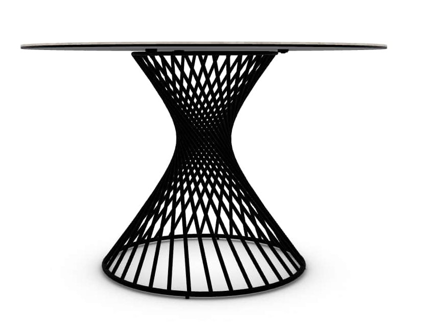 Vortex Metal/Ceramic Round Dining Table