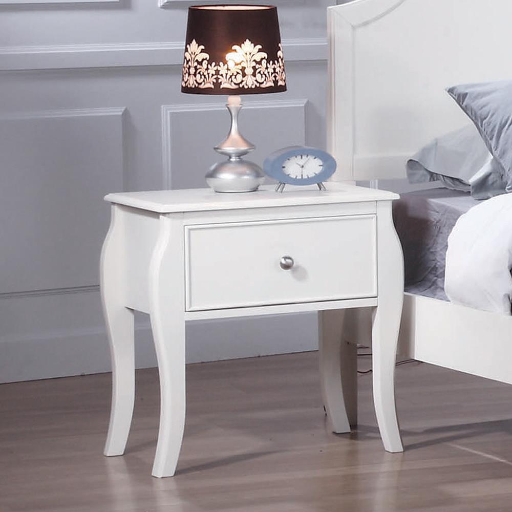 Dominique Wood Nightstand w/Drawer