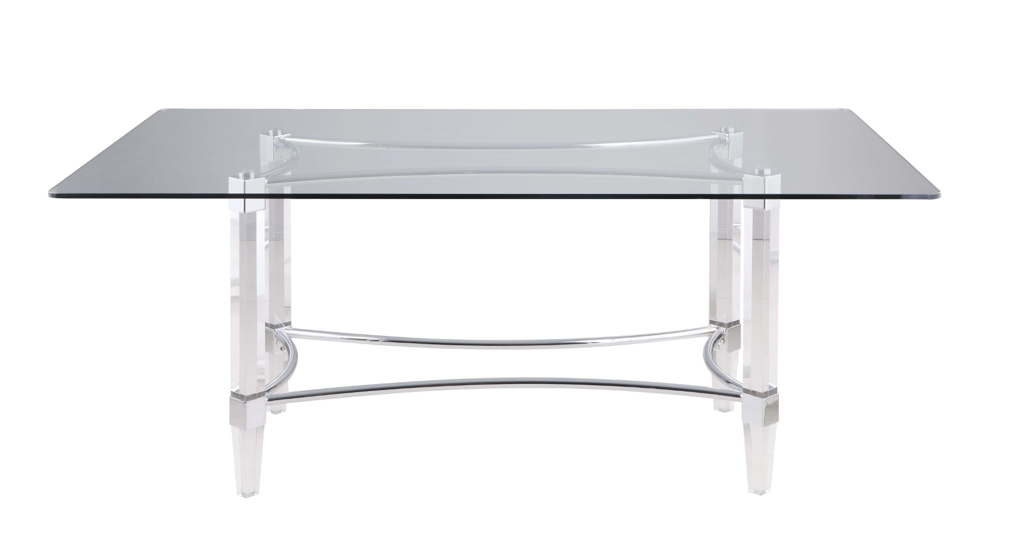 4038 42" x 72" Rectangular Glass Table