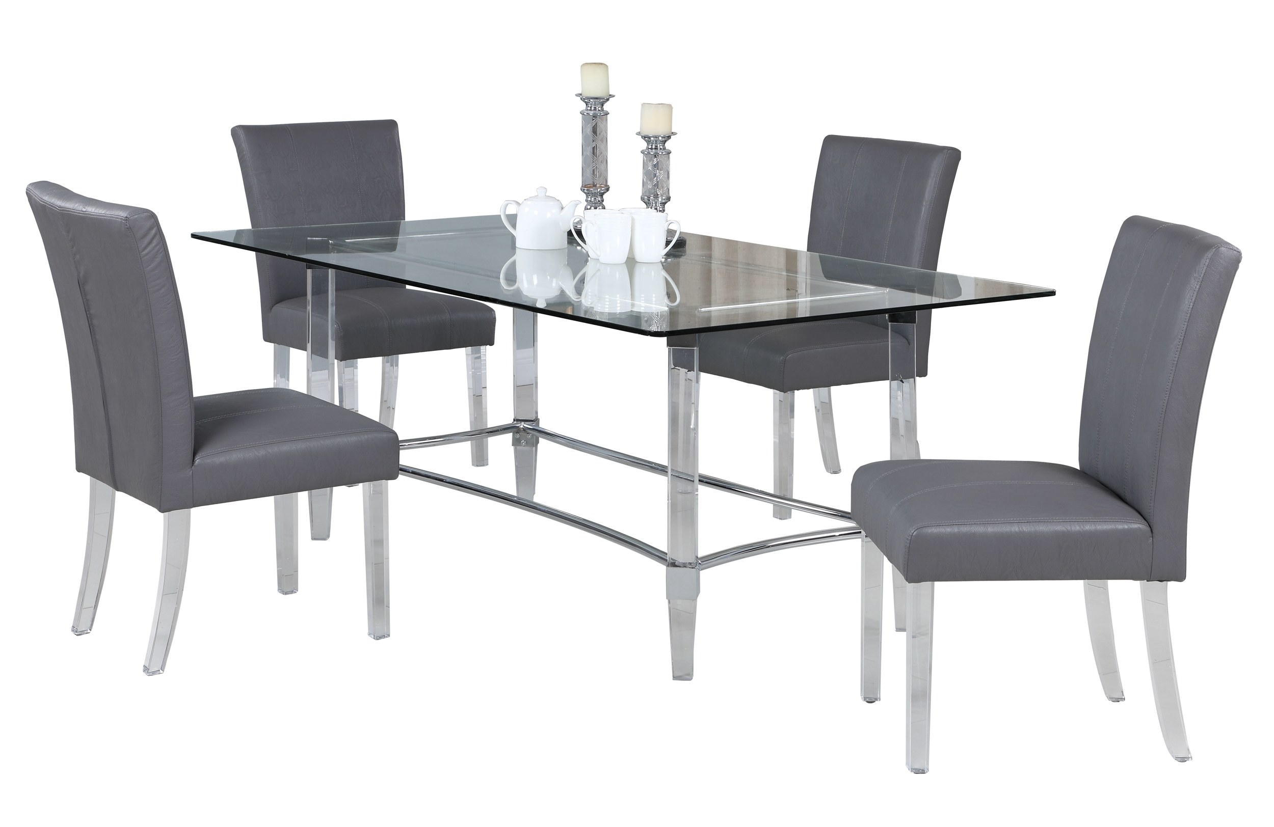 4038 Rectangular Glass Table
