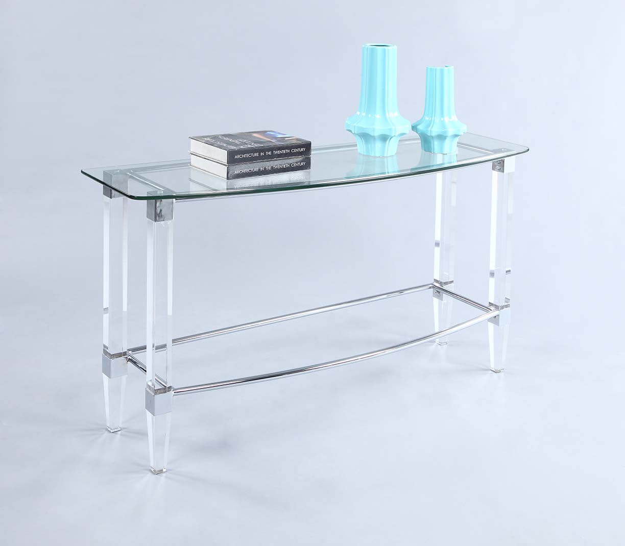 4038 Rectangular Glass Sofa Table