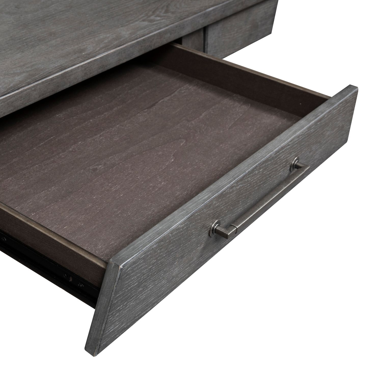 Modern Farmhouse Living Room Table Set | Distressed Charcoal