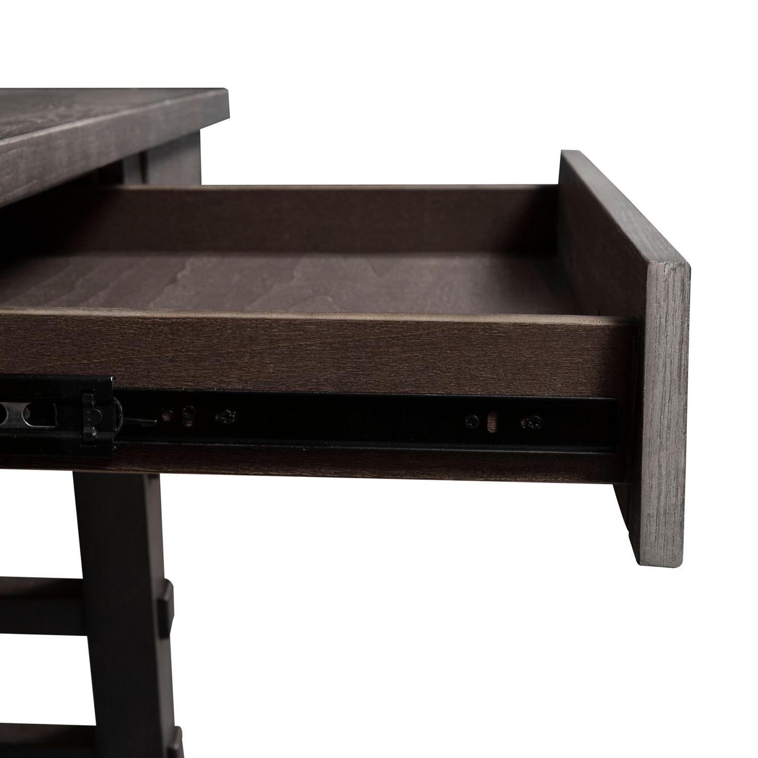 Modern Farmhouse Living Room Table Set | Distressed Charcoal