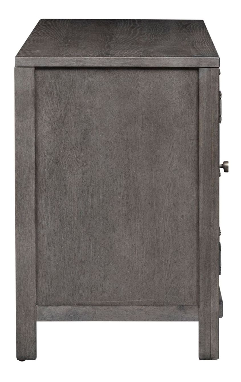Modern Farmhouse Living Room Table Set | Distressed Charcoal