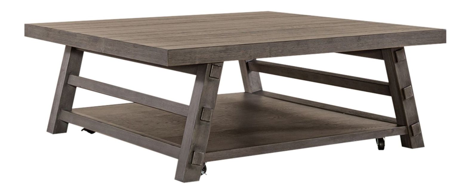 Modern Farmhouse Round Splay Leg Coffee Table Set