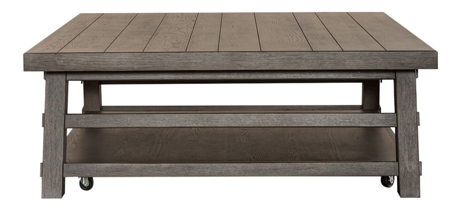Modern Farmhouse Round Splay Leg Coffee Table Set