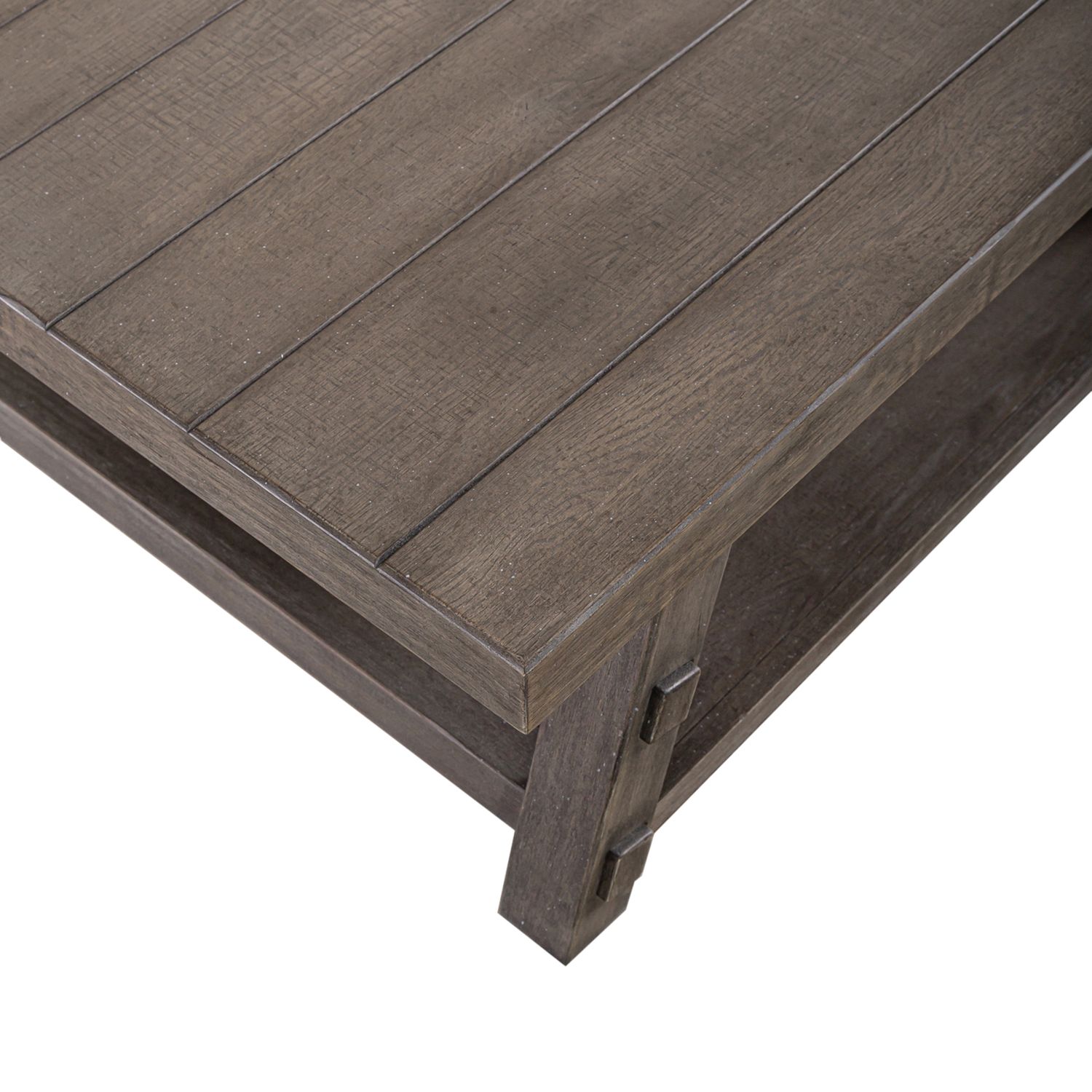 Modern Farmhouse Oversized Square Wood Cocktail Table