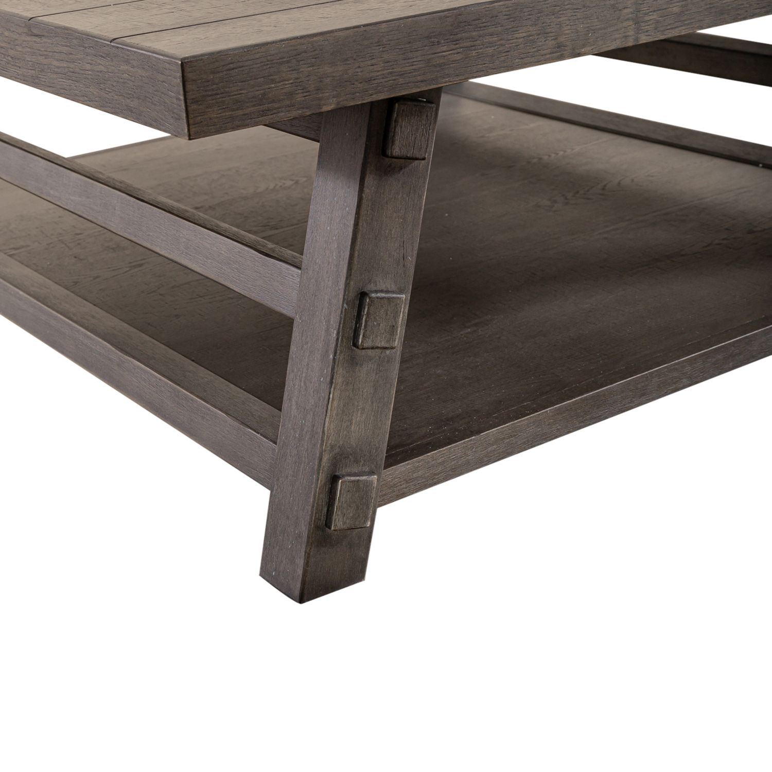 Modern Farmhouse Round Splay Leg Coffee Table Set