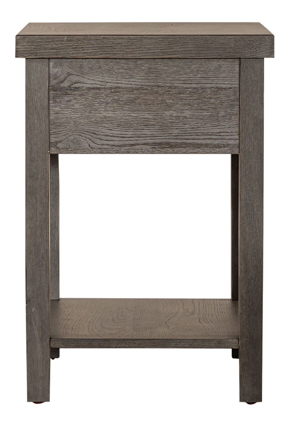 Modern Farmhouse Wood Side Table with Storage Drawer