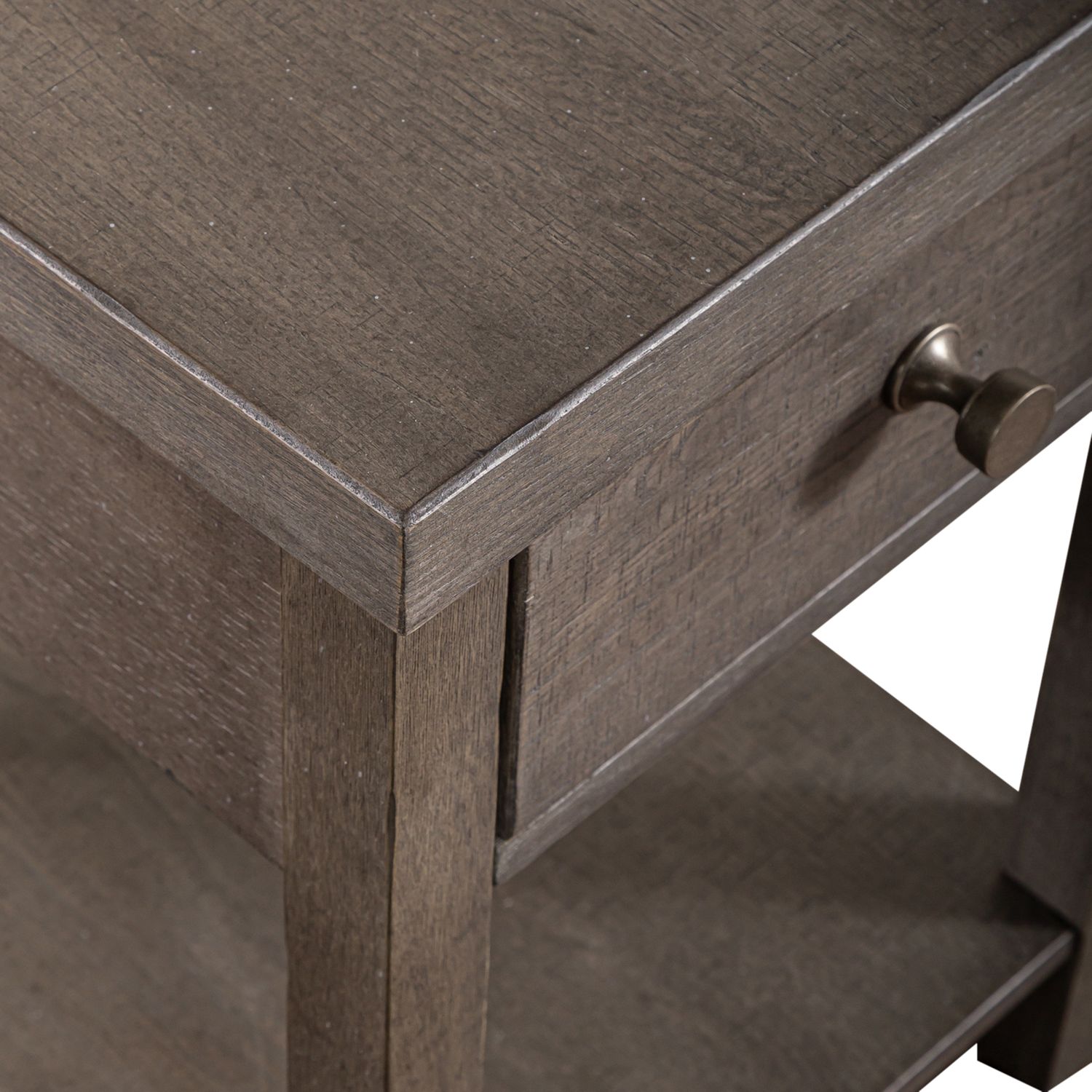 Modern Farmhouse Round Wood Drum Cocktail Table Set