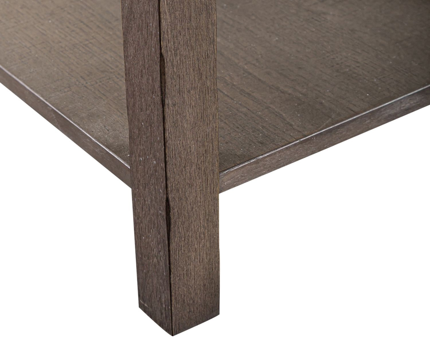 Modern Farmhouse Wood Side Table with Storage Drawer