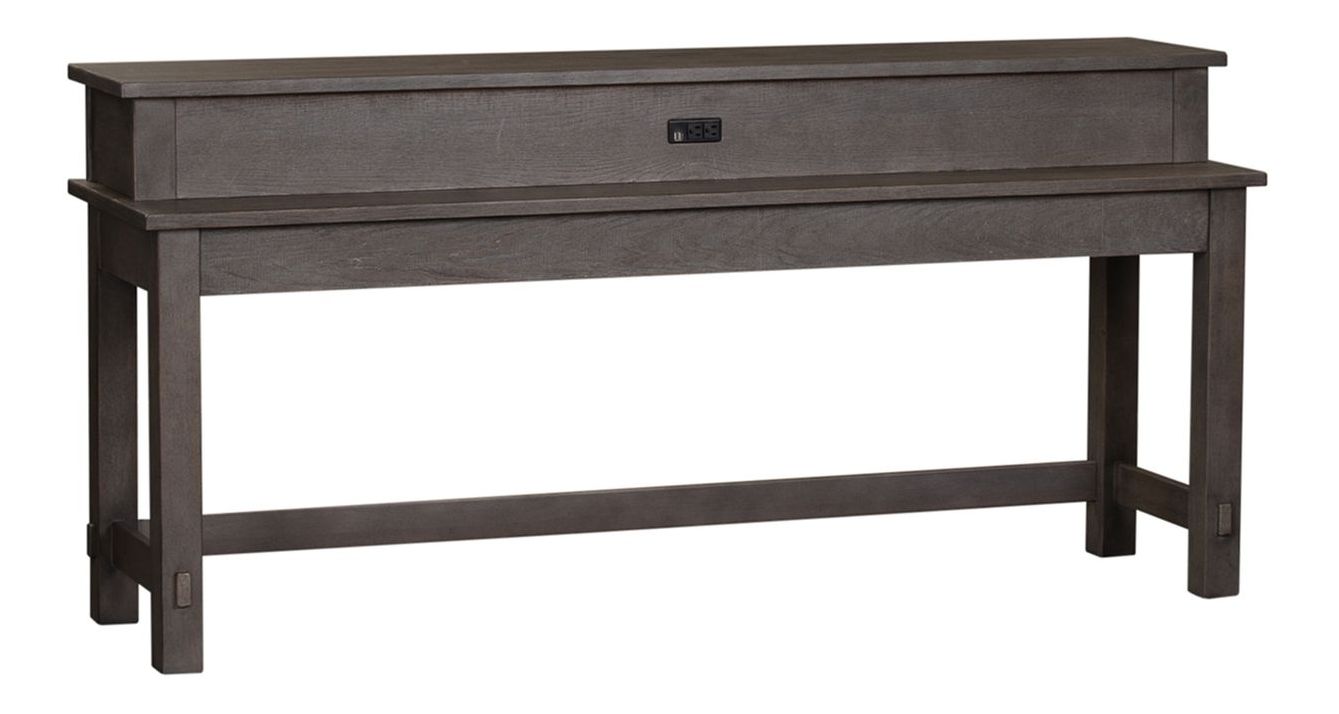 Modern Farmhouse Console Bar Table with USB & Power