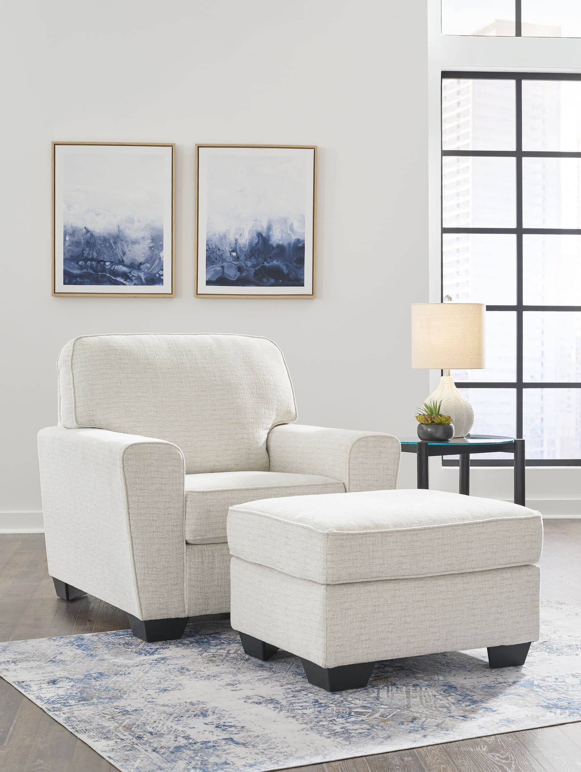 Ashley Cashton Chair And Ottoman