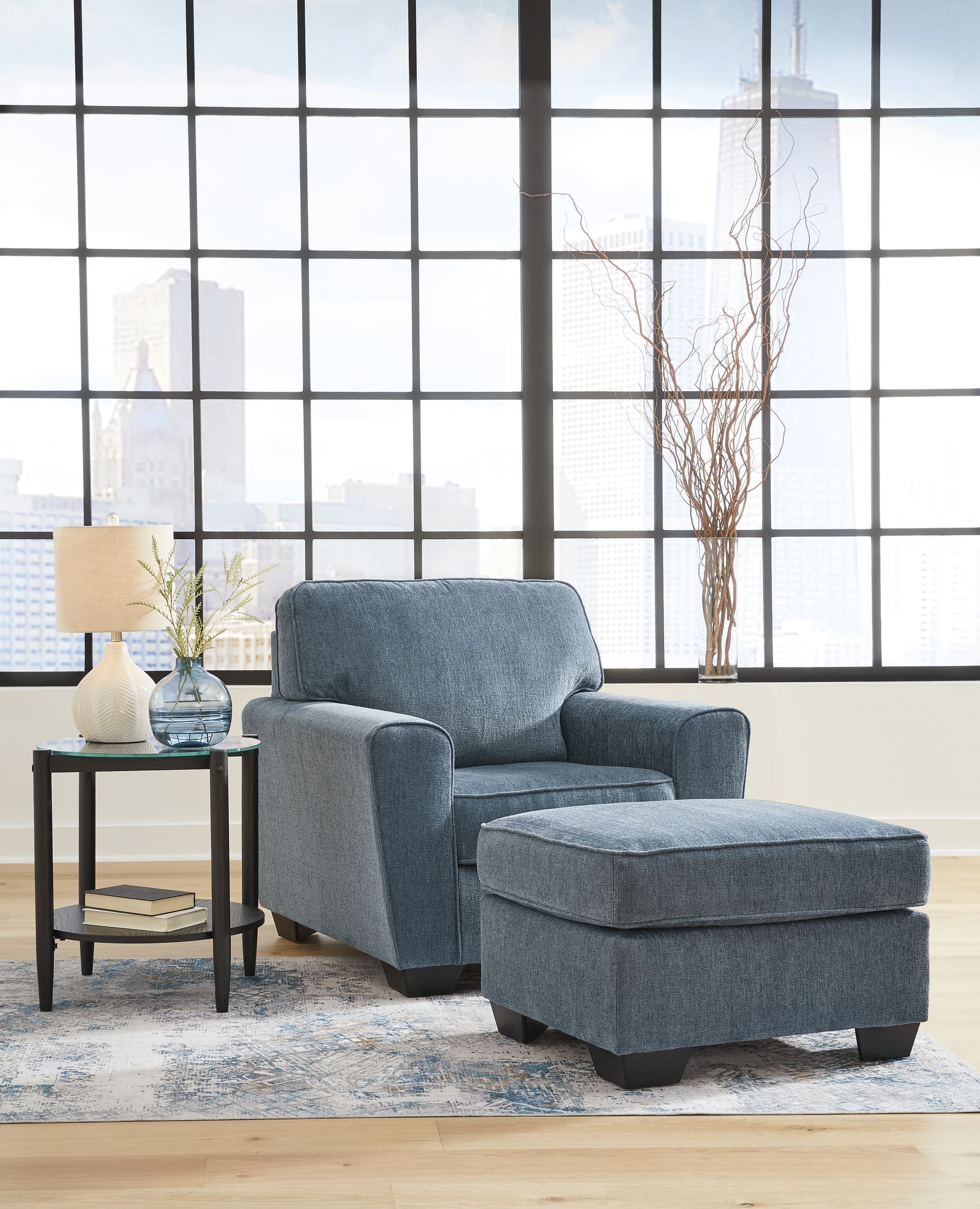 Cashton Polyester Ottoman