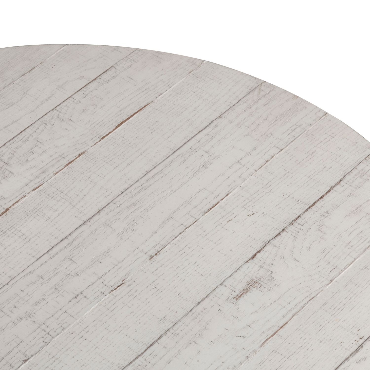 Modern Farmhouse Round Wood Drum Cocktail Table