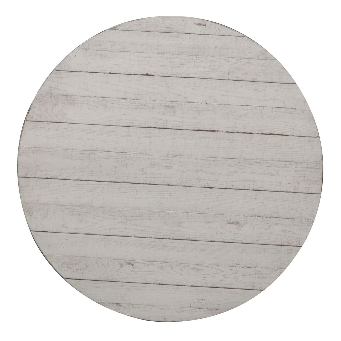 Modern Farmhouse Round Wood Drum Cocktail Table