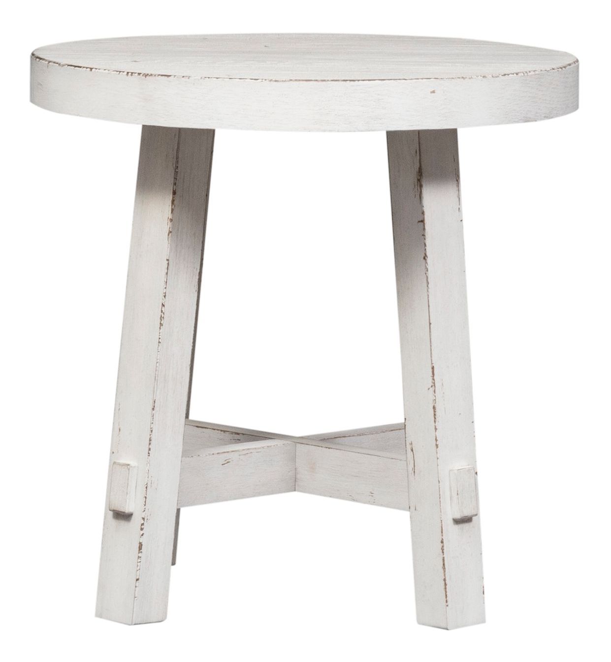 Modern Farmhouse Round Splay Leg Coffee Table Set