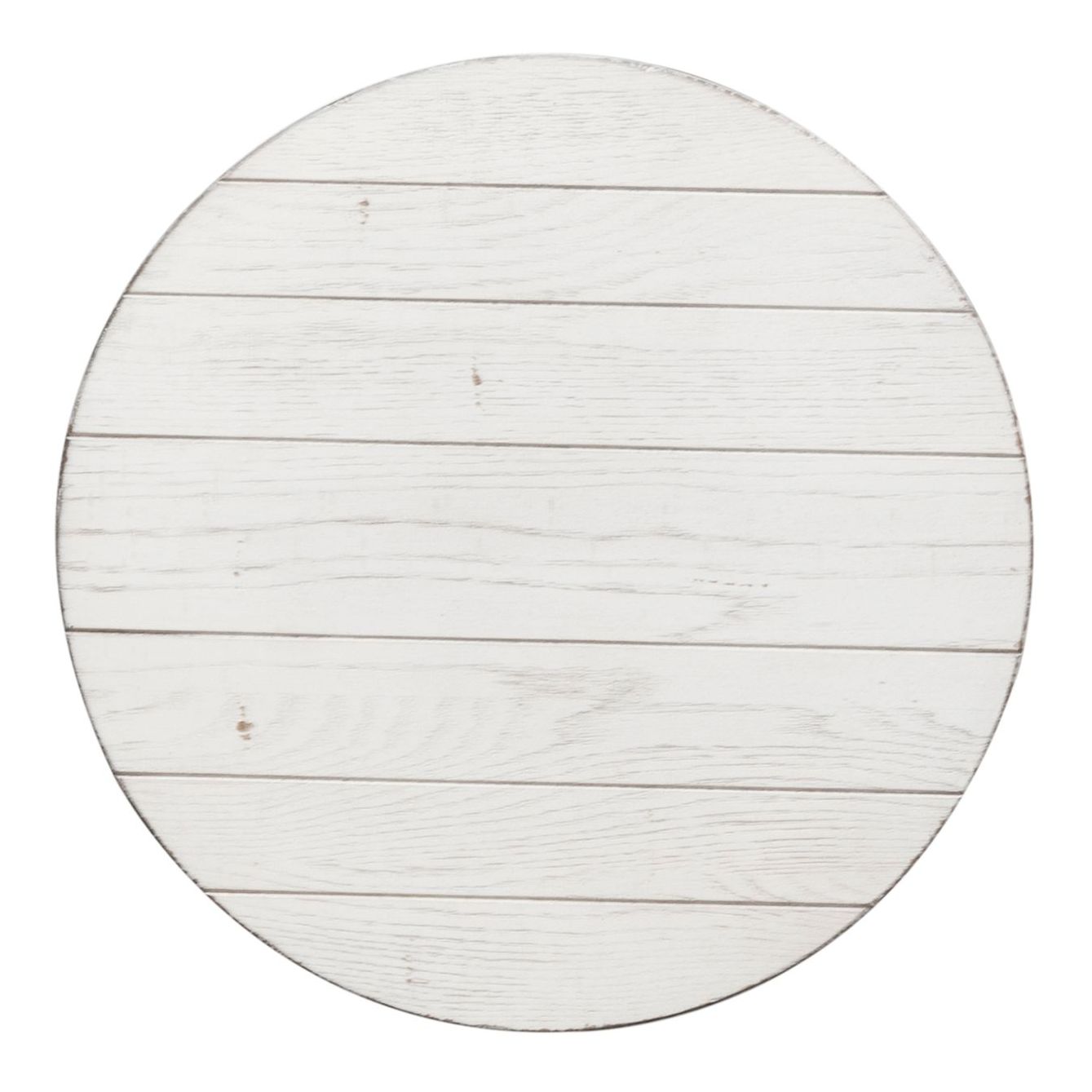 Modern Farmhouse Round Wood Splay Leg End Table
